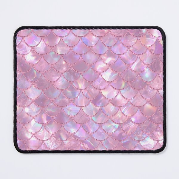 Item preview, Cute Pink Shiny Seashell Mermaid Print designed and sold by SeaStarMermaids.