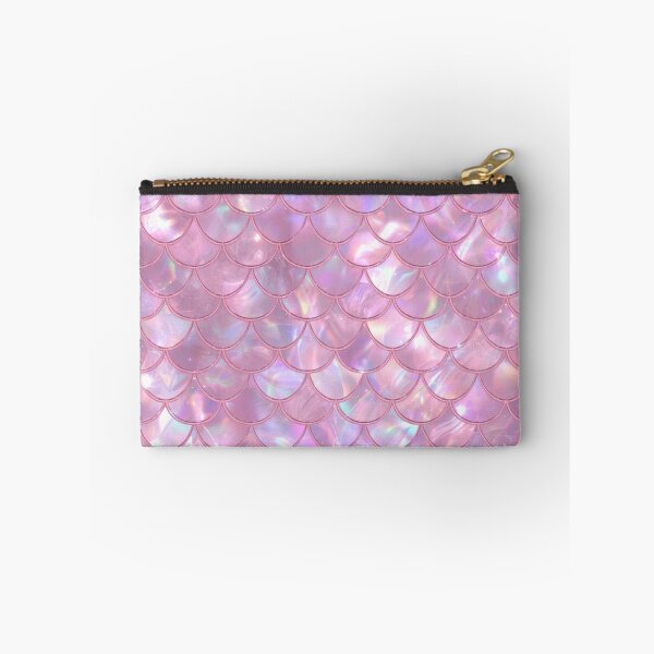 Item preview, Cute Pink Shiny Seashell Mermaid Print designed and sold by SeaStarMermaids.