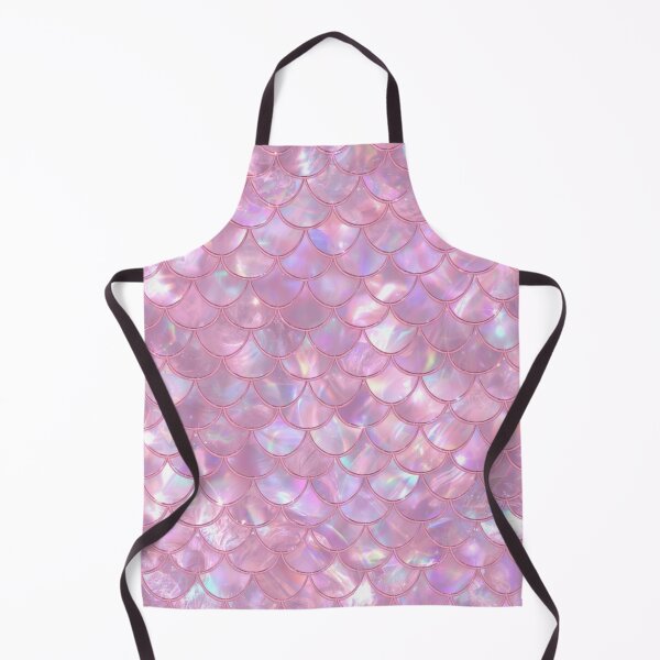 Item preview, Cute Pink Shiny Seashell Mermaid Print designed and sold by SeaStarMermaids.