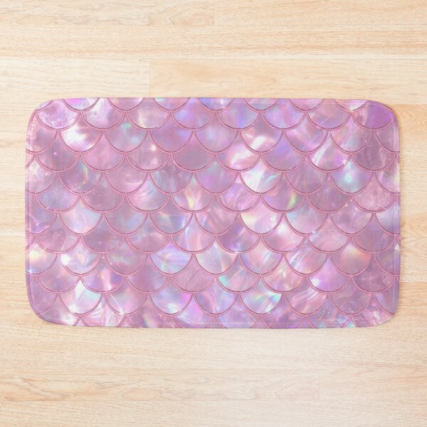Item preview, Cute Pink Shiny Seashell Mermaid Print designed and sold by SeaStarMermaids.
