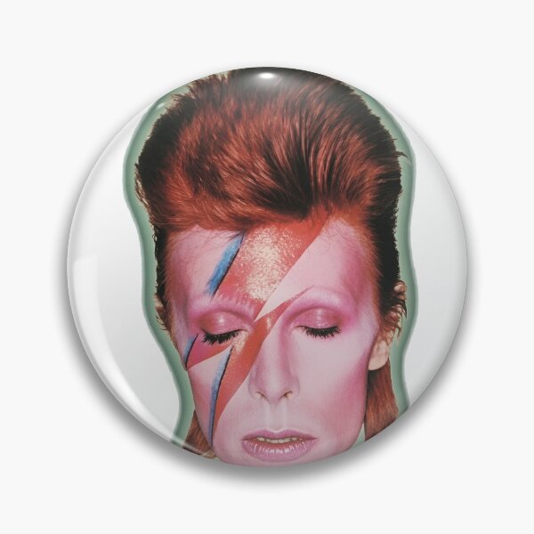 Item preview, Iconic Lightning Face Glam Rock Portrait designed and sold by NeonMashup.