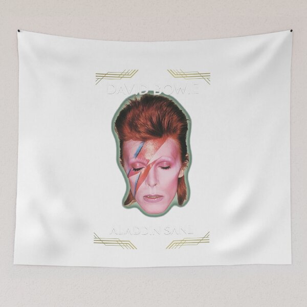 Item preview, Iconic Lightning Face Glam Rock Portrait designed and sold by NeonMashup.