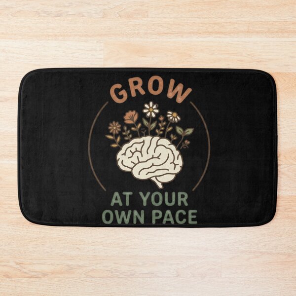 Item preview, Grow At Your Own Pace Blooming Brain Flowers Mental Health designed and sold by V-ZRO.