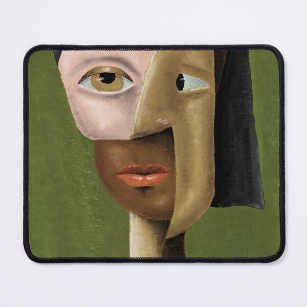 Item preview, Earthy Geometric Cubism Face Abstract Portrait designed and sold by aekritdeach.