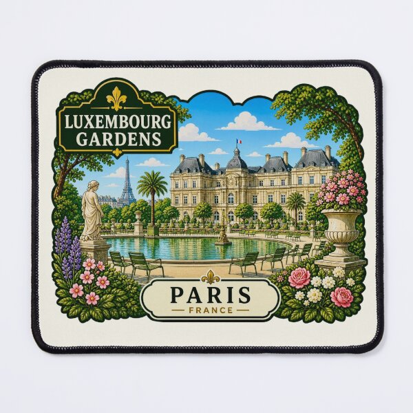 Item preview, Luxembourg Gardens, Paris, France - Palace Fountain Park designed and sold by Myra365Art.