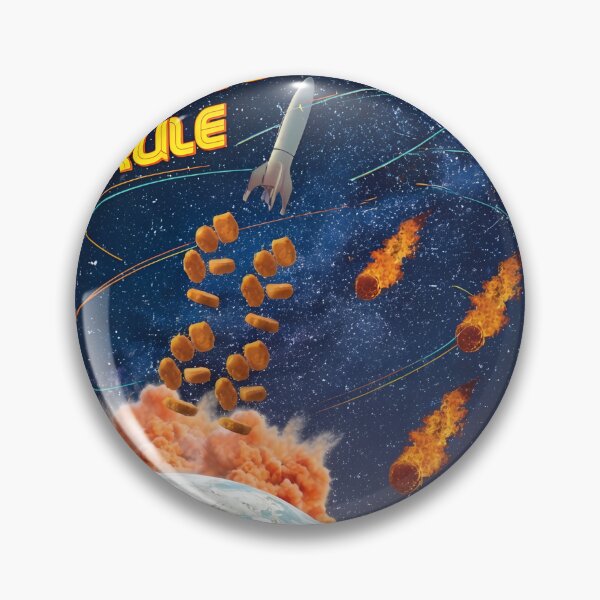Item preview, Rockets Rule Nugget Explosion Space Art designed and sold by NeonMashup.