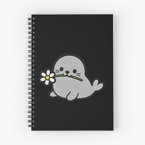 Item preview, Cute Seal Holding a Flower Embroidery Patch designed and sold by ColorSplash123.