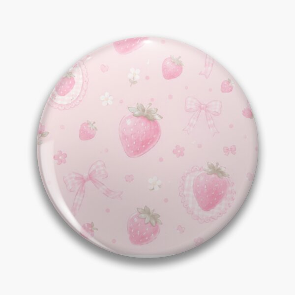 Item preview, Cute  strawberries pastel pattern  designed and sold by SrihithaStudio.
