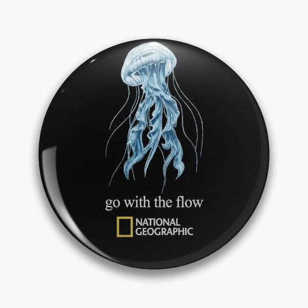 Item preview, Jellyfish Go With The Flow Ocean Wildlife Nature Classic T-Shirt designed and sold by Lilbahlil.