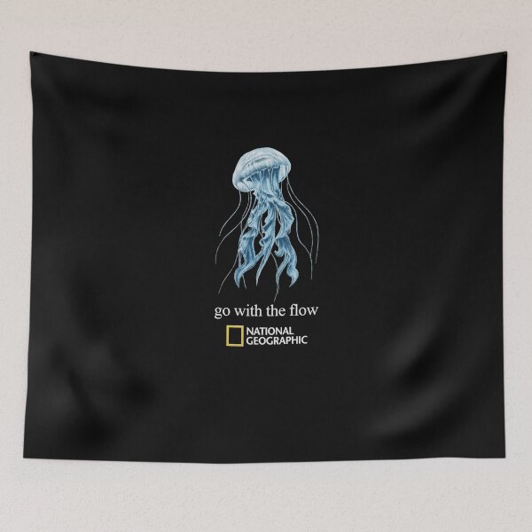Item preview, Jellyfish Go With The Flow Ocean Wildlife Nature Classic T-Shirt designed and sold by Lilbahlil.