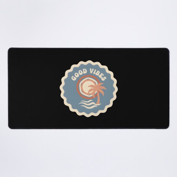 Item preview, Good Vibes Retro Tropical Beach Sticker designed and sold by FestivityFinds.