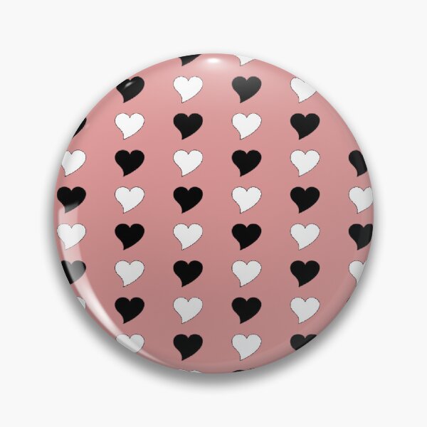 Item preview, WHITE & BLACK heart pattern designed and sold by SrihithaStudio.