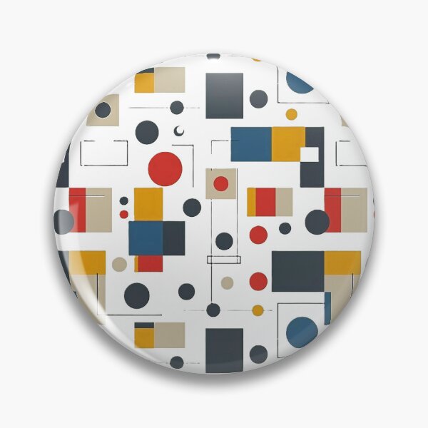 Item preview, Abstract Geometric Bauhaus Pattern Modern Shapes Design designed and sold by SouthPrint.