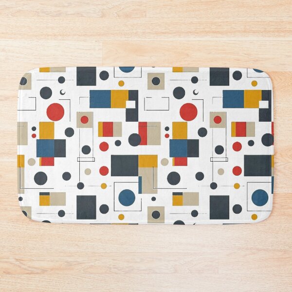 Item preview, Abstract Geometric Bauhaus Pattern Modern Shapes Design designed and sold by SouthPrint.