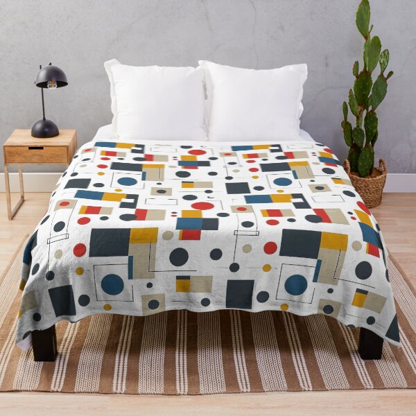 Item preview, Abstract Geometric Bauhaus Pattern Modern Shapes Design designed and sold by SouthPrint.