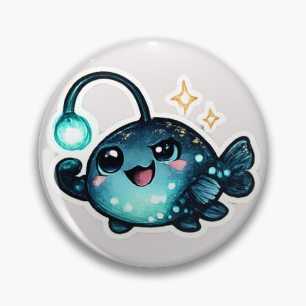 Item preview, Kawaii cute lanternfish for zoology fans designed and sold by DamioPolArt.