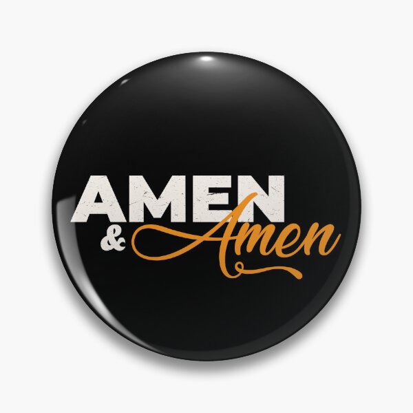 Item preview, Amen and Amen – Minimal Christian Typography Design designed and sold by Verse & Vibes.