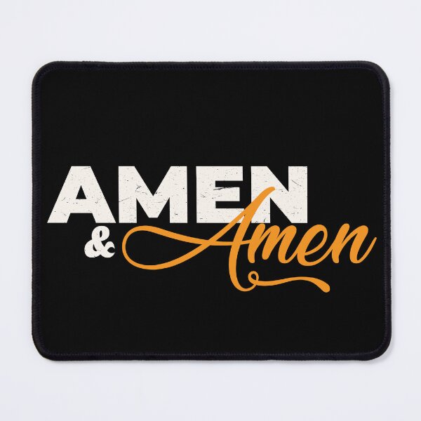 Item preview, Amen and Amen – Minimal Christian Typography Design designed and sold by Verse & Vibes.