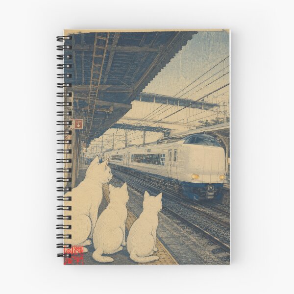 Item preview, Cats Watching the Haruka Express designed and sold by Komatoya.