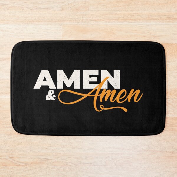 Item preview, Amen and Amen – Minimal Christian Typography Design designed and sold by Verse & Vibes.