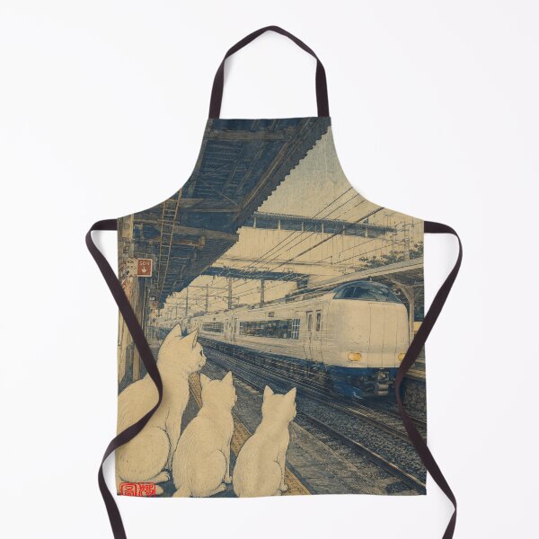 Item preview, Cats Watching the Haruka Express designed and sold by Komatoya.