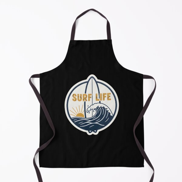 Item preview, Retro Surf Life Wave & Surfboard Beach Sticker designed and sold by FestivityFinds.
