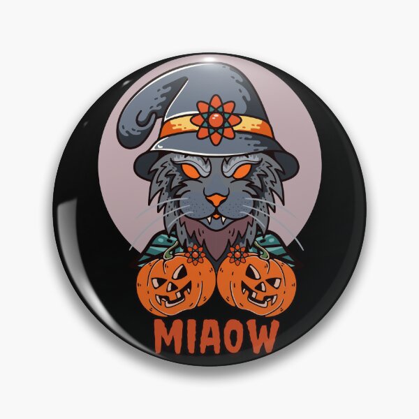 Item preview, Miaow Witch Cat Jack O Lantern Tattoo Style Vintage Halloween Spooky Graphic T-Shirt designed and sold by DERA RAY.