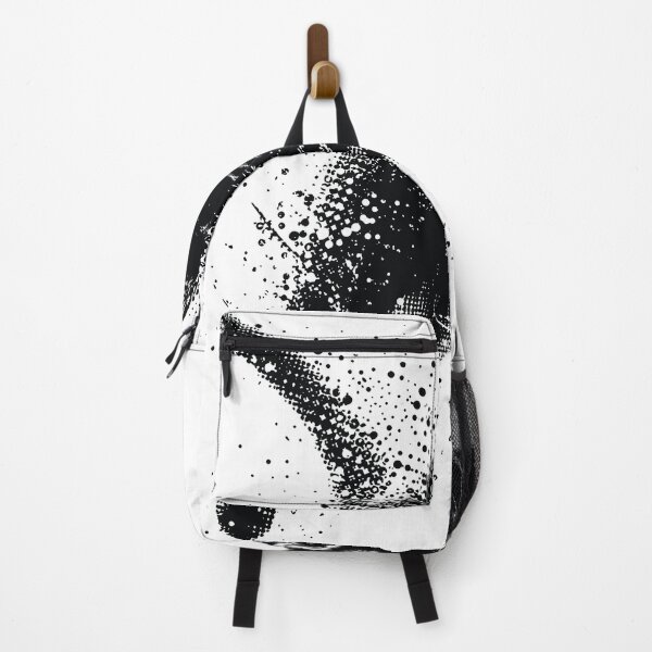Item preview, Leaping black cat rendered in high‑contrast halftone dots and ink splatter for a gritty, energetic pop‑art effect. Stylish, playful designed and sold by Dejbar.