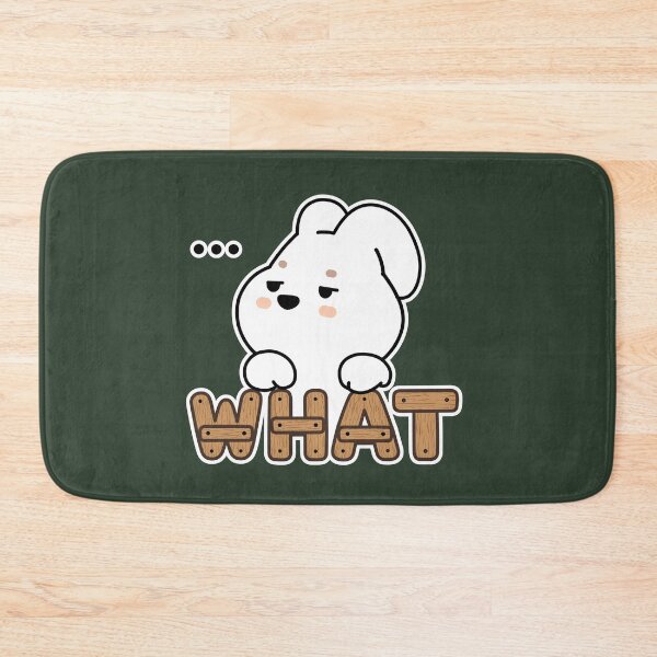 Item preview, Hoppang WHAT? Cute Annoyed Bunny Meme designed and sold by tongstudio.