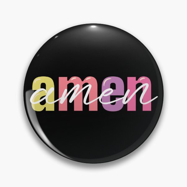 Item preview, Amen and Amen – Christian Praise and Worship Quote designed and sold by Verse & Vibes.