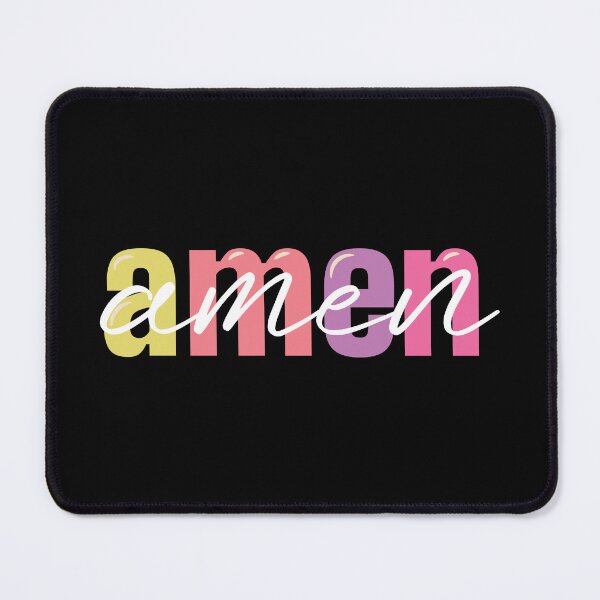 Item preview, Amen and Amen – Christian Praise and Worship Quote designed and sold by Verse & Vibes.