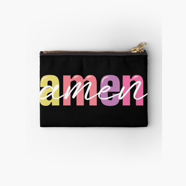 Item preview, Amen and Amen – Christian Praise and Worship Quote designed and sold by Verse & Vibes.