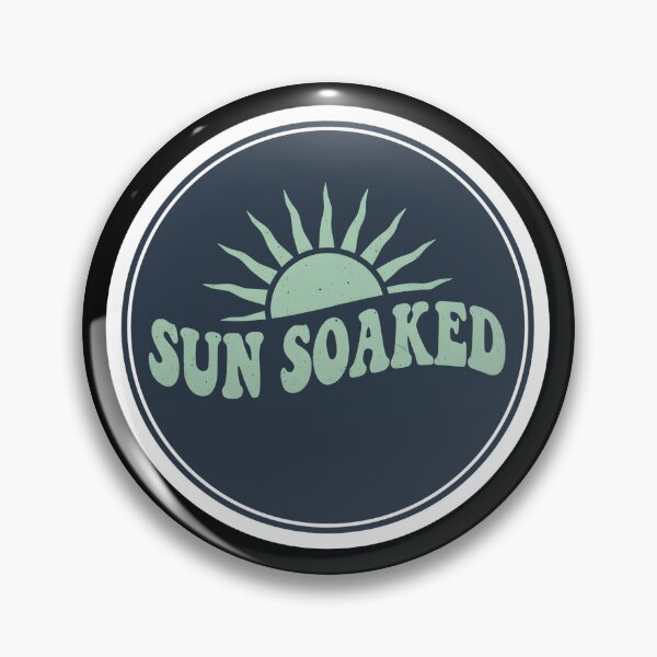 Item preview, Sun Soaked Retro Summer Beach Aesthetic Sticker designed and sold by FestivityFinds.