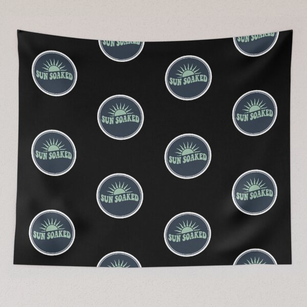 Item preview, Sun Soaked Retro Summer Beach Aesthetic Sticker designed and sold by FestivityFinds.