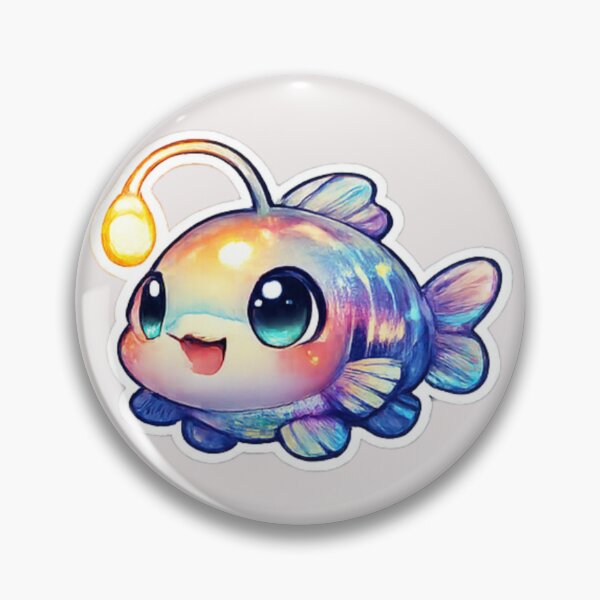 Item preview, Colorful Kawaii cute lanternfish designed and sold by DamioPolArt.