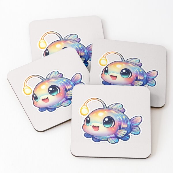 Item preview, Colorful Kawaii cute lanternfish designed and sold by DamioPolArt.