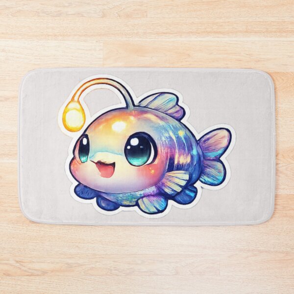 Item preview, Colorful Kawaii cute lanternfish designed and sold by DamioPolArt.