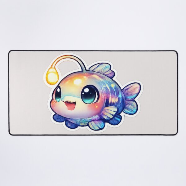 Item preview, Colorful Kawaii cute lanternfish designed and sold by DamioPolArt.