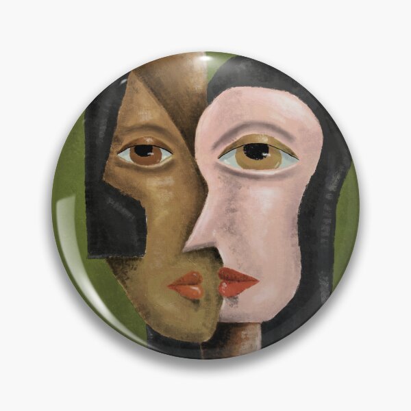 Item preview, Cubism Earth Tone Abstract Face designed and sold by aekritdeach.
