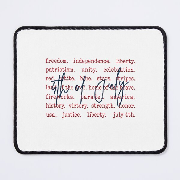 Item preview, Wholesale 4th of July Typography designed and sold by PinkiesArts.