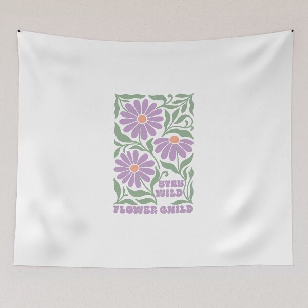 Item preview, Stay Wild Flower Child | Boho Graphics designed and sold by DelicateBalance.