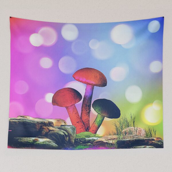 Item preview, RAINBOW MUSHROOMS designed and sold by Salisha Wheeler.