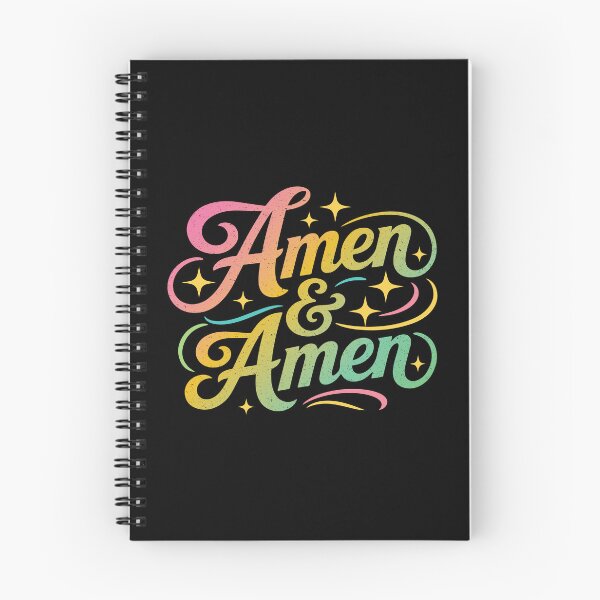 Item preview, Amen and Amen – Christian Faith Colorful designed and sold by Verse & Vibes.