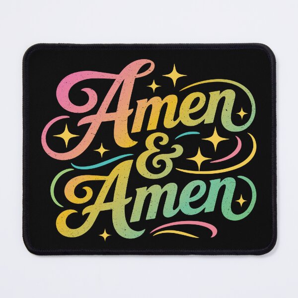 Item preview, Amen and Amen – Christian Faith Colorful designed and sold by Verse & Vibes.