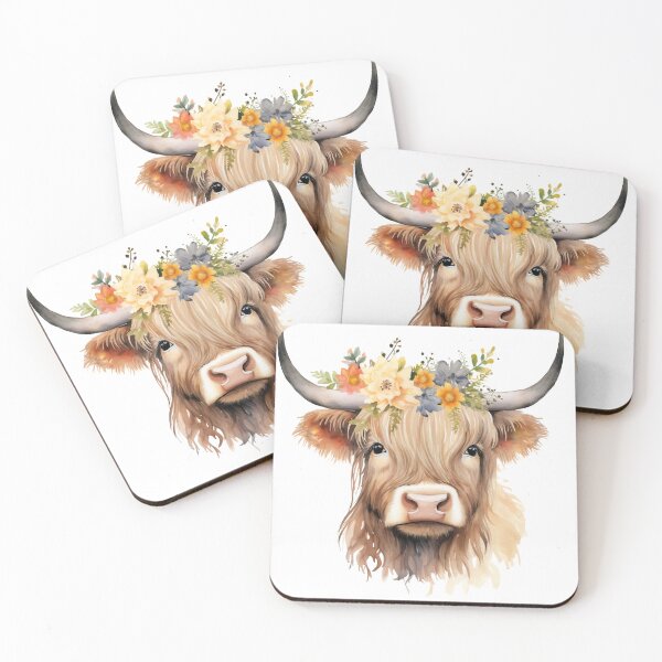 Item preview, Highland cow designed and sold by Zebaiche.