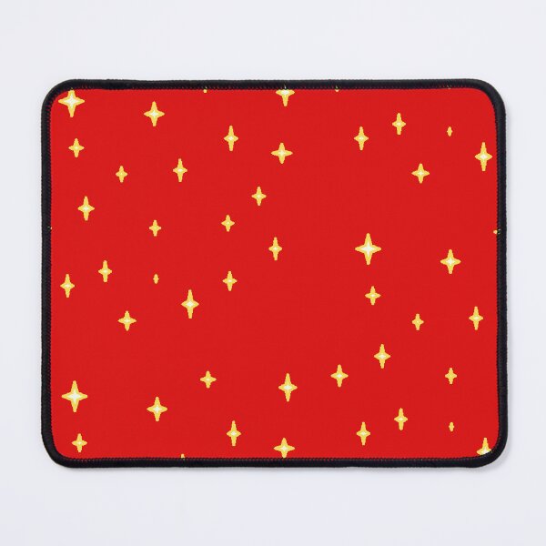 Item preview, twinkle golden stars on red designed and sold by SrihithaStudio.