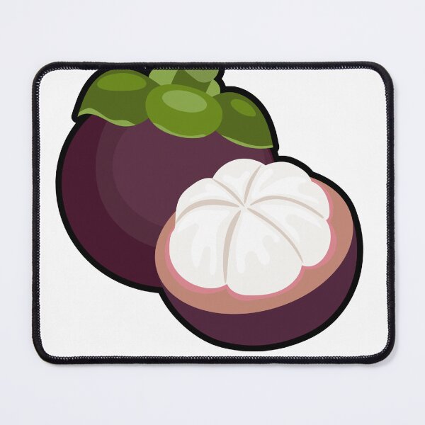 Item preview, Fresh Tropical Mangosteen Fruit Illustration designed and sold by simranart111.
