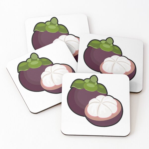Item preview, Fresh Tropical Mangosteen Fruit Illustration designed and sold by simranart111.