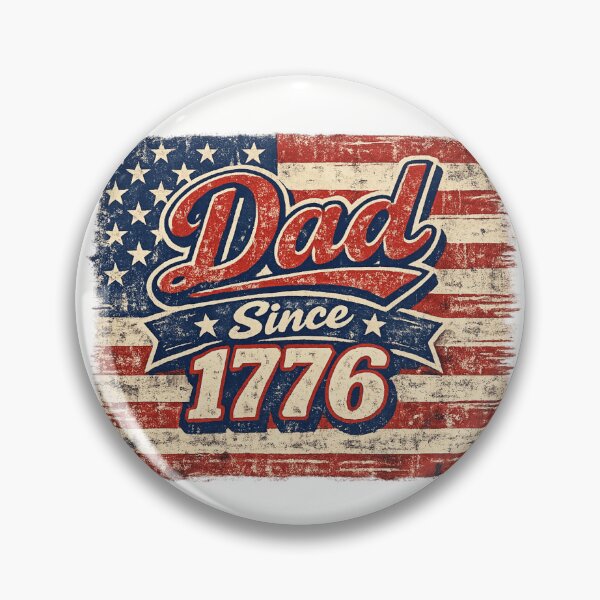 Item preview, Dad Since 1776 Patriotic American Flag Design designed and sold by BestKindStudio.