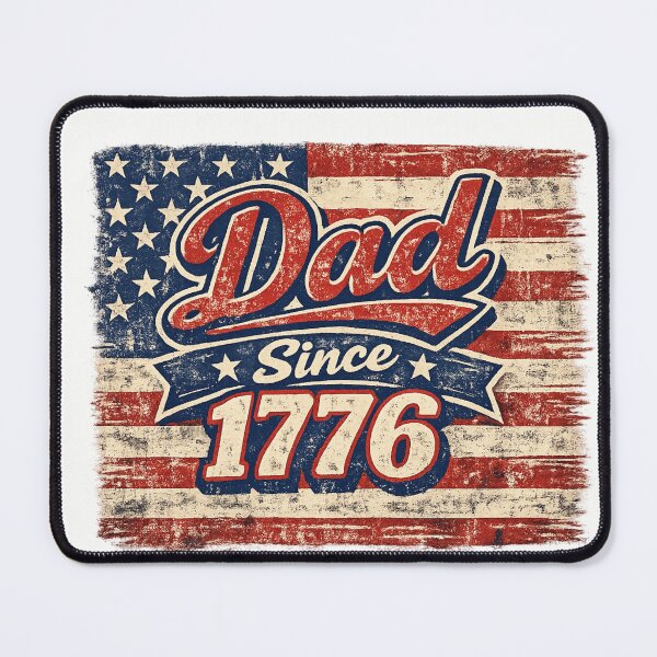 Item preview, Dad Since 1776 Patriotic American Flag Design designed and sold by BestKindStudio.